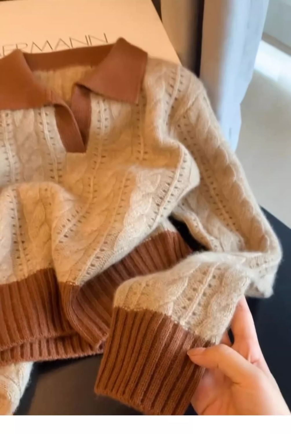 Retro Twist Knitwear For Women Inner Wear Base Soft And Lazy