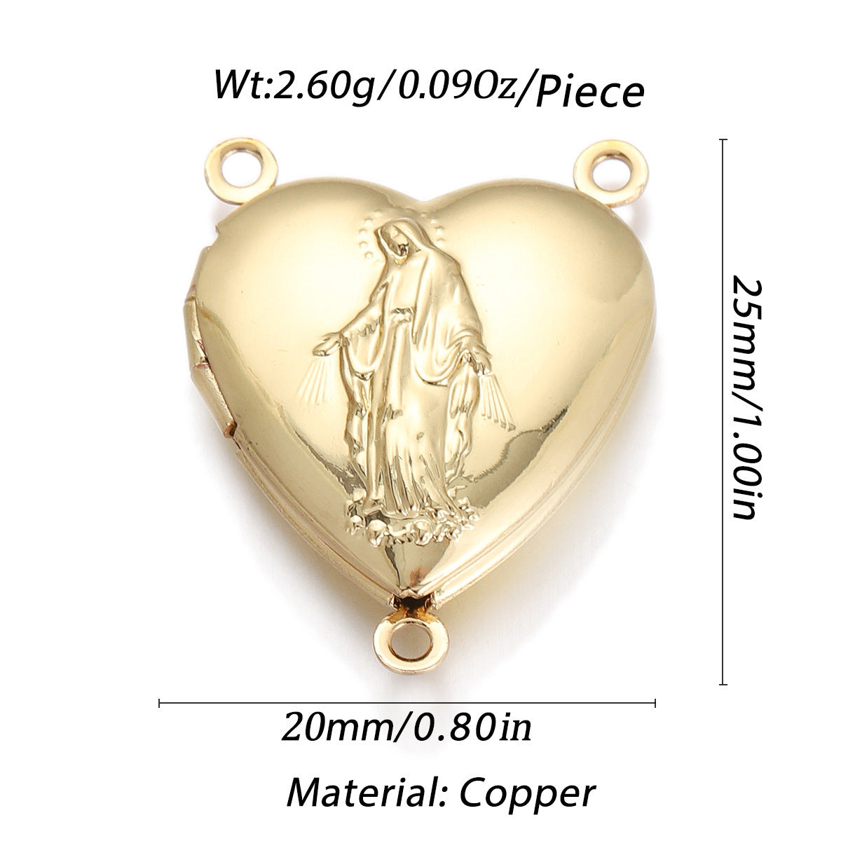 Love Drop Oil Pendant Micro-inlaid Diy Bracelet Necklace Accessories