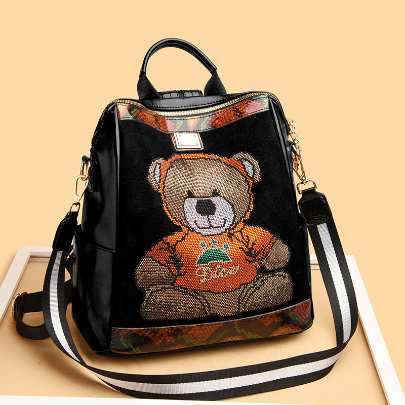 Teddy Rhinestone Backpack