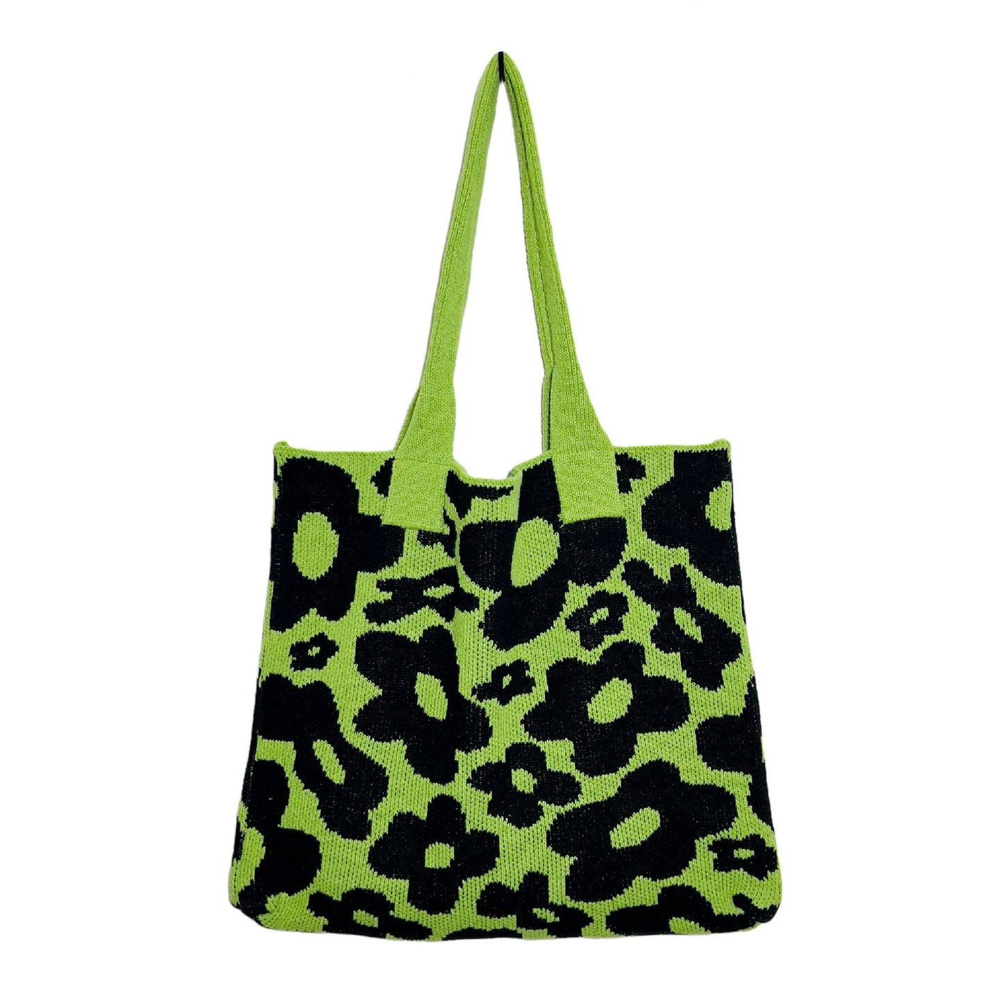 Knitted Floral Bag