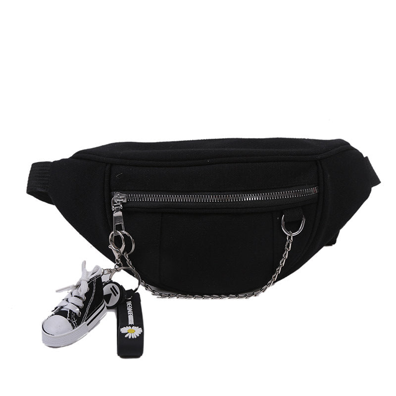 Japanese Dark Style Canvas Chest Bag