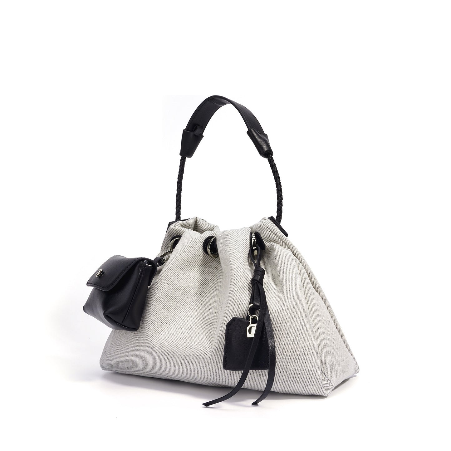 Large-capacity Crossbody Bag Lightweight Idle Style Genuine Leather Made Korean