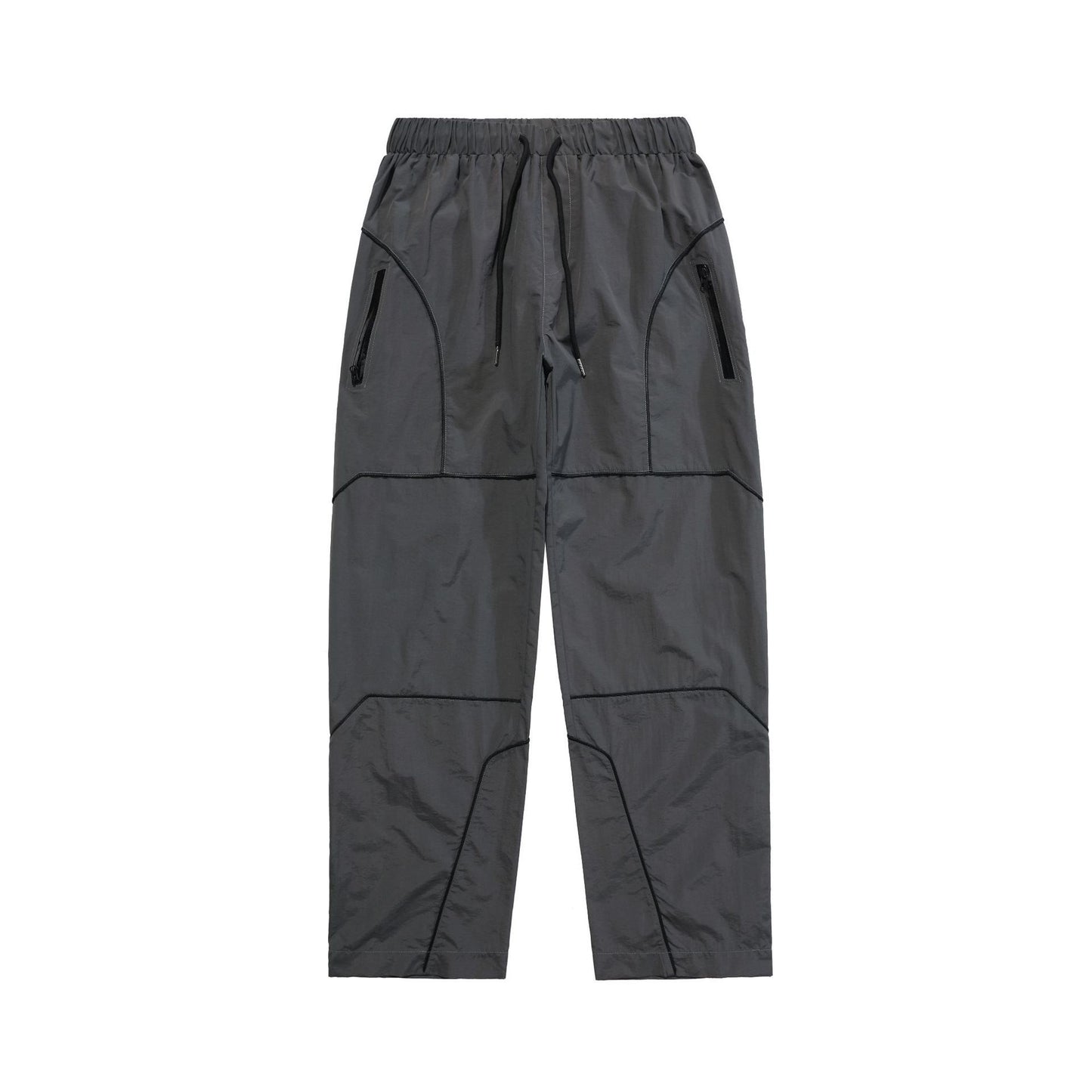 Trousers Full Zipper Loose Casual Pants For Men And Women