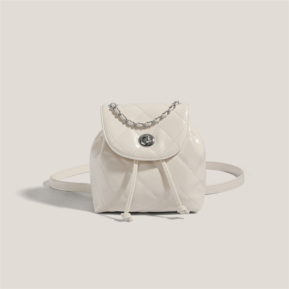 Rhombus Plaid Damen Rucksack