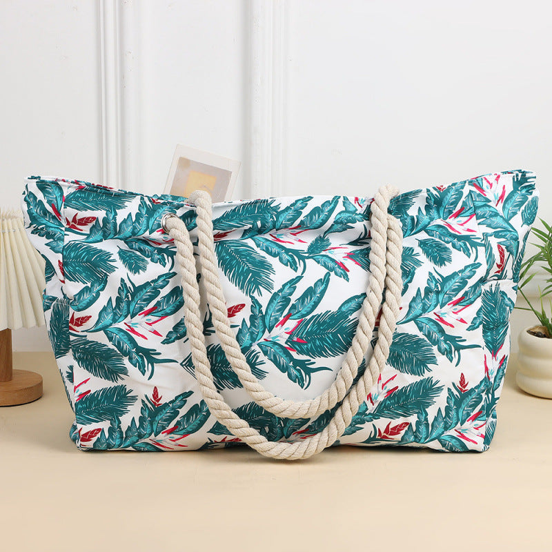 Tragbare Strandtasche aus Segeltuch