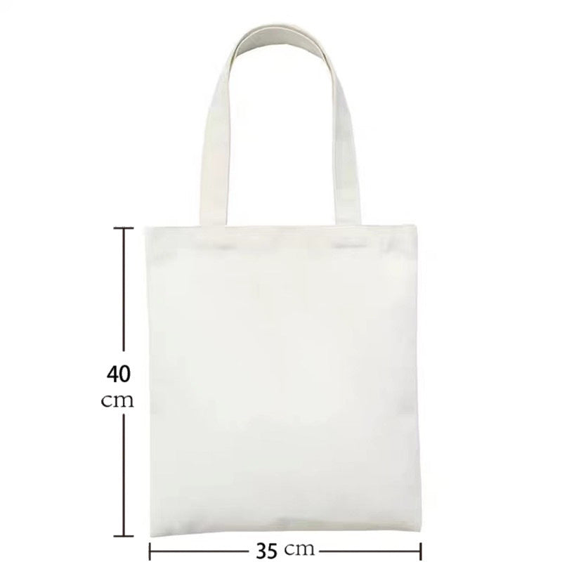Butterfly Mushroom Printed Canvas Bag Shoulder Bag