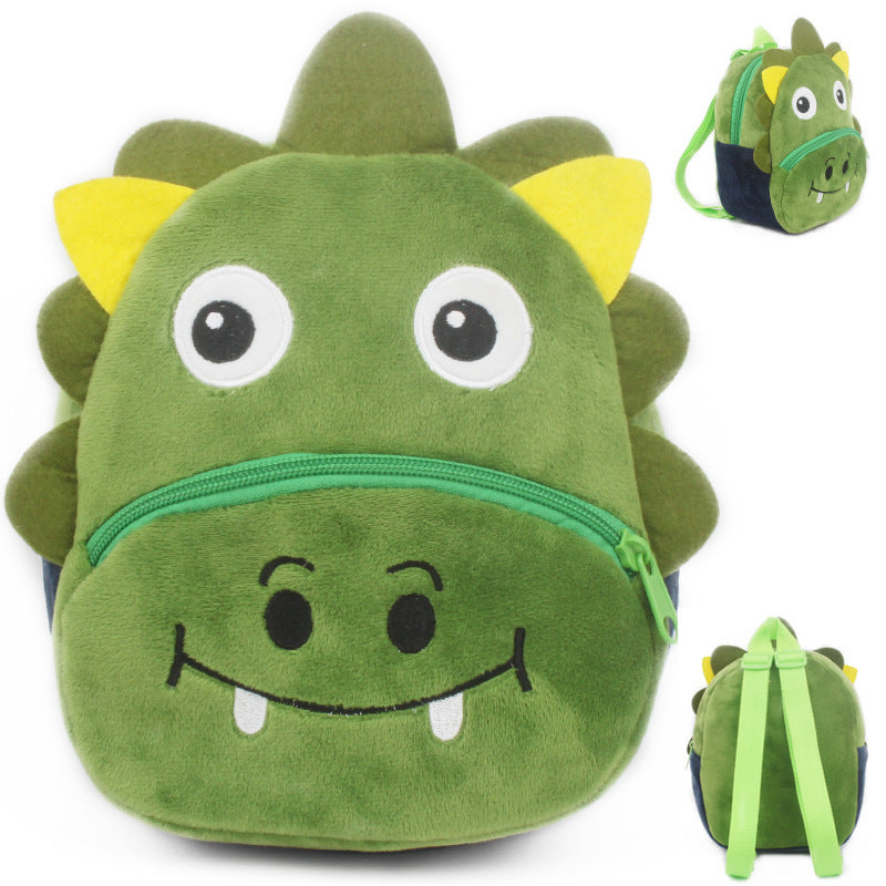 Children School Backpack Cartoon Rainbow Design Soft Plush Material For Toddler Baby Girls Kindergarten Kids School Bags