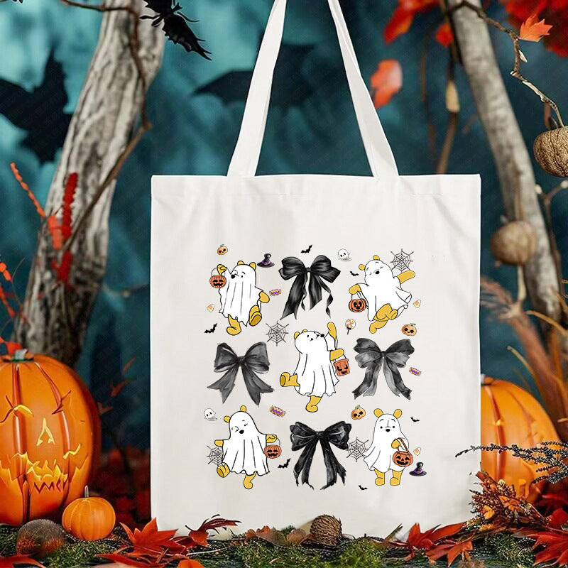 Halloween Printed Canvas Bag Shoulder Bag