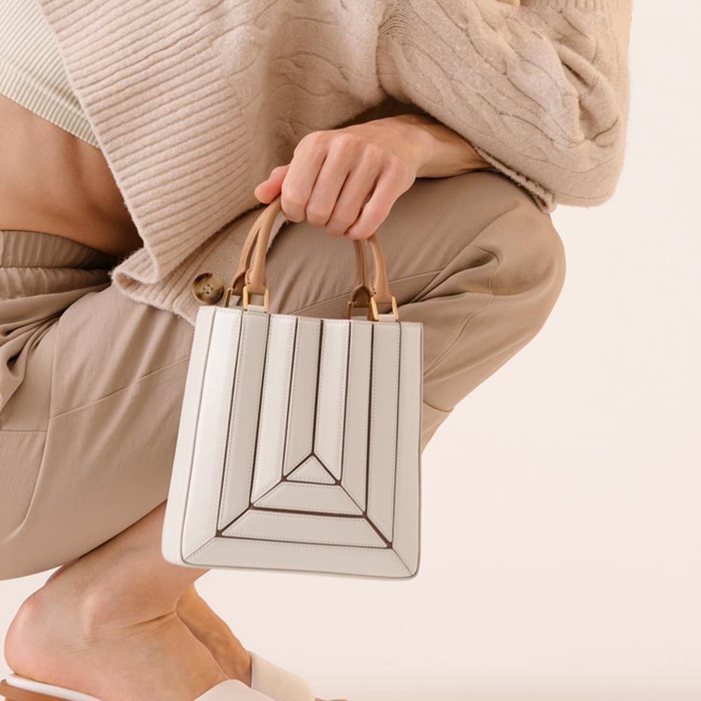 Spliced Rainbow Crossbody Bag