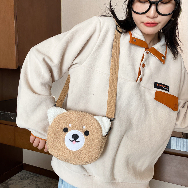 CozyCircle Plush Shoulder Bag
