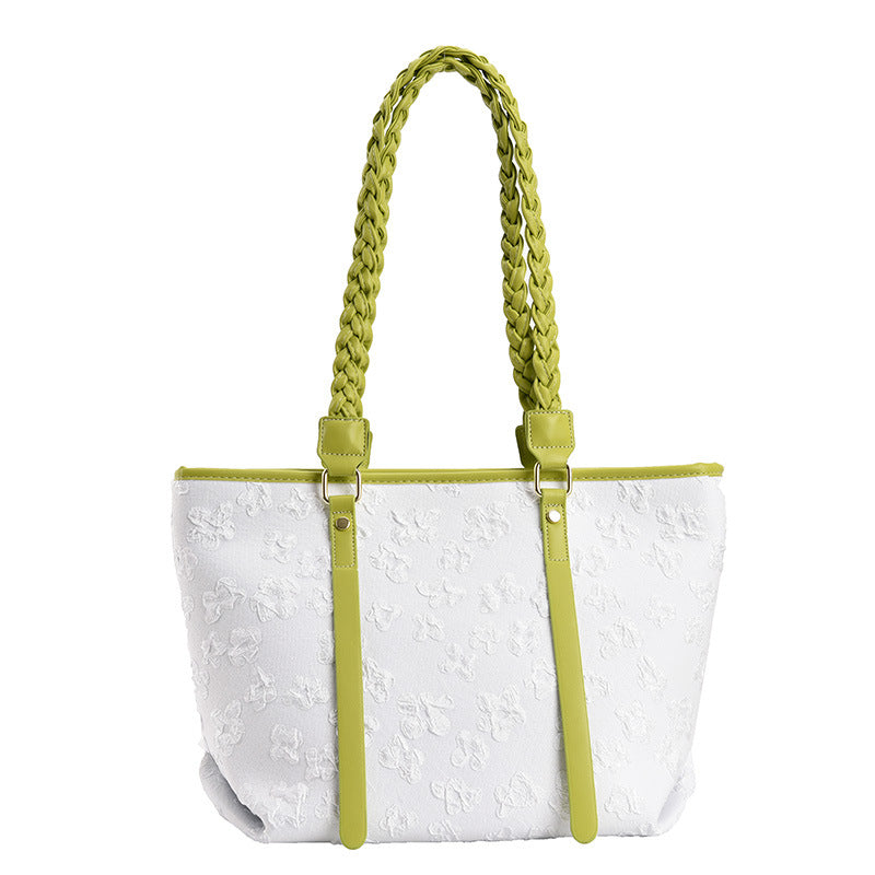 SpringBloom Braided Shoulder Bag