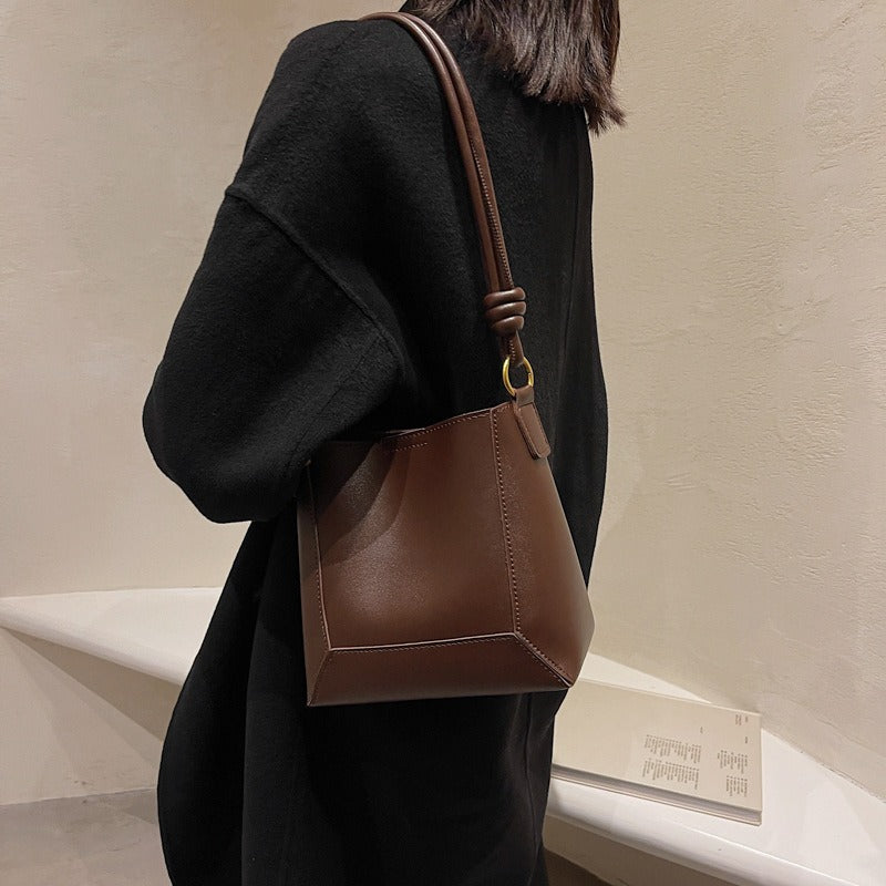 Retro Chic Bucket Bag