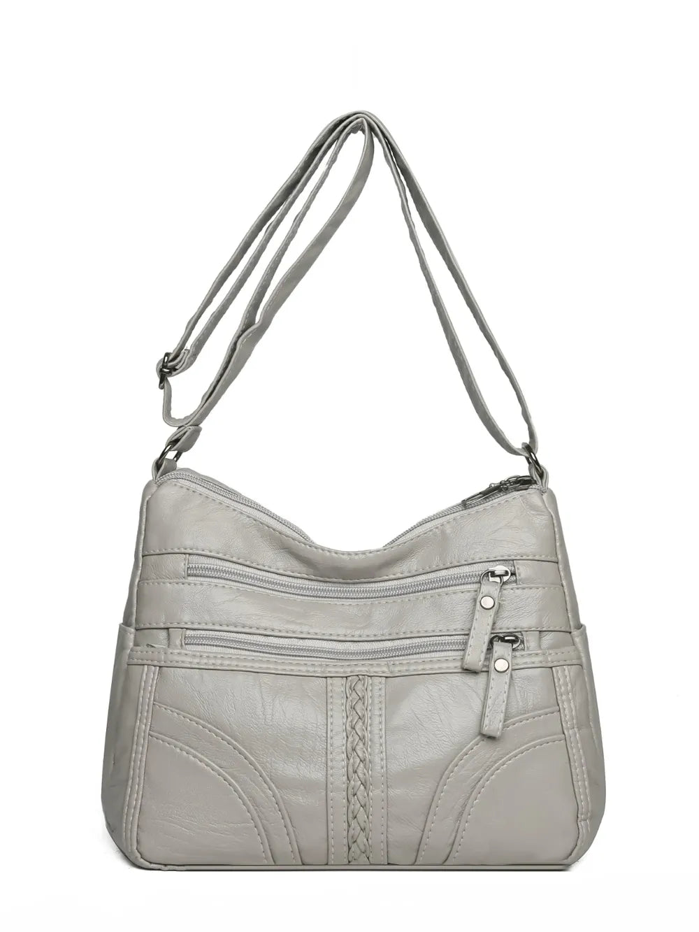 Sleek Leather Shoulder Bag - BAGMODA