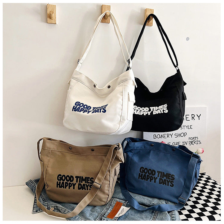 RetroCharm Canvas Tote - BAGMODA