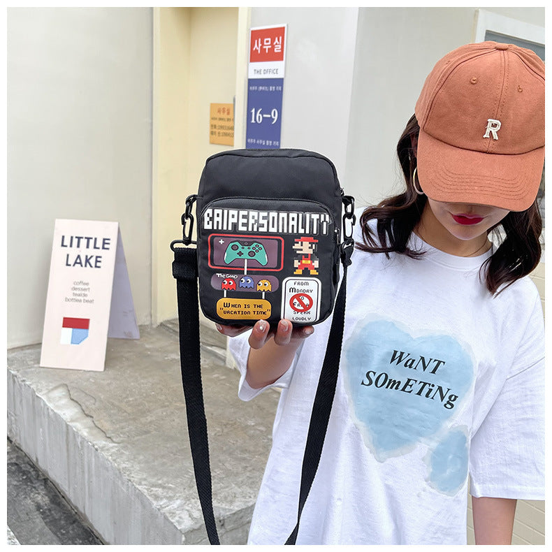 Bolso pequeño, nuevo y moderno, para teléfono móvil de chicas estudiantes, estilo japonés, pequeño, fresco, tipo mensajero, pan suave.