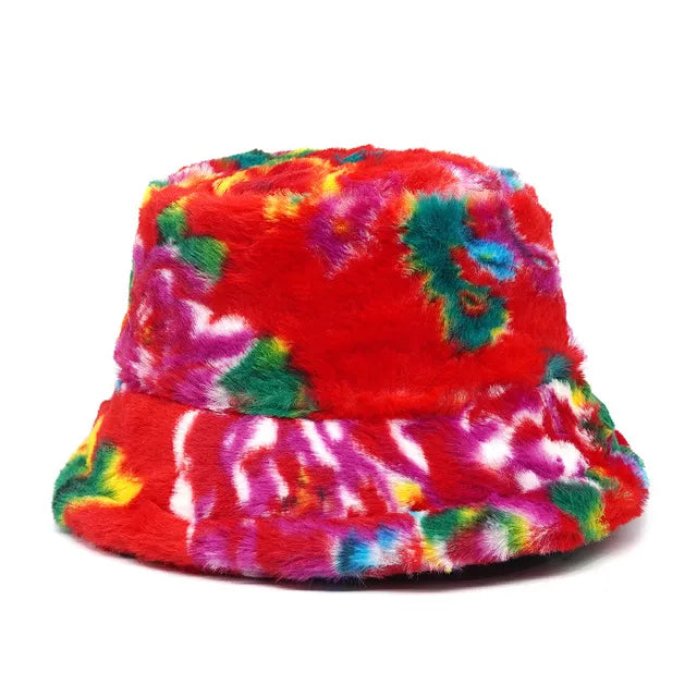 Panama Zebra Print Plush Velvet Hat