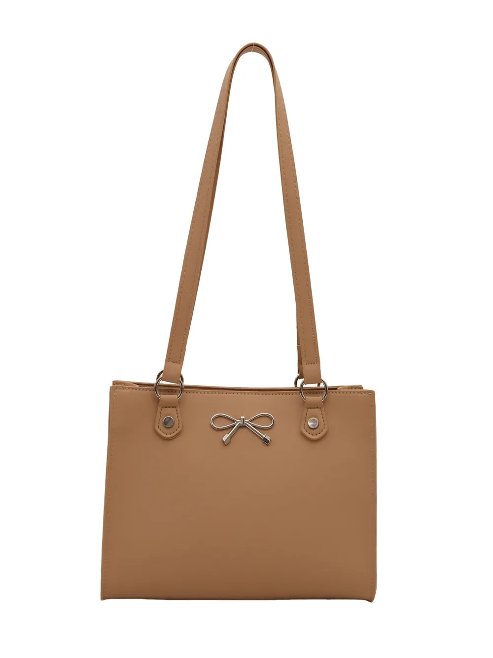 Charming Bow Leather Bag - BAGMODA