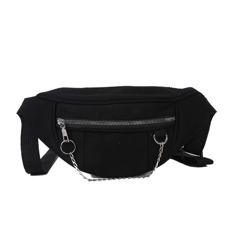 Japanese Dark Style Canvas Chest Bag