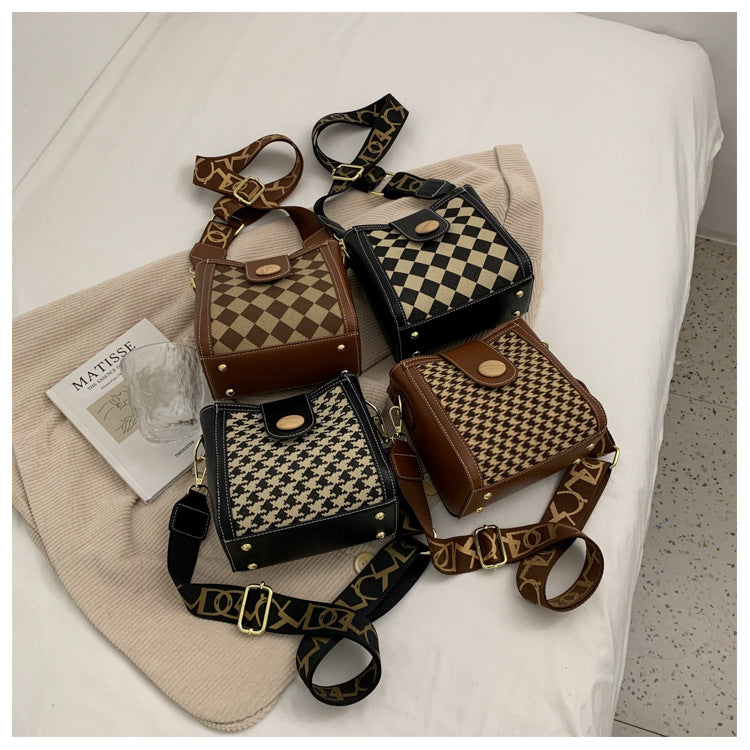 Vintage Checkerboard Bag