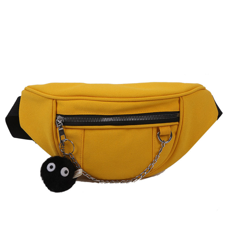 Japanese Dark Style Canvas Chest Bag