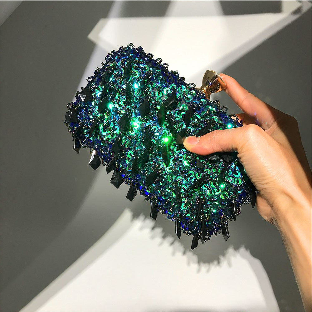 Bead Embroidery Sequin Evening Bag