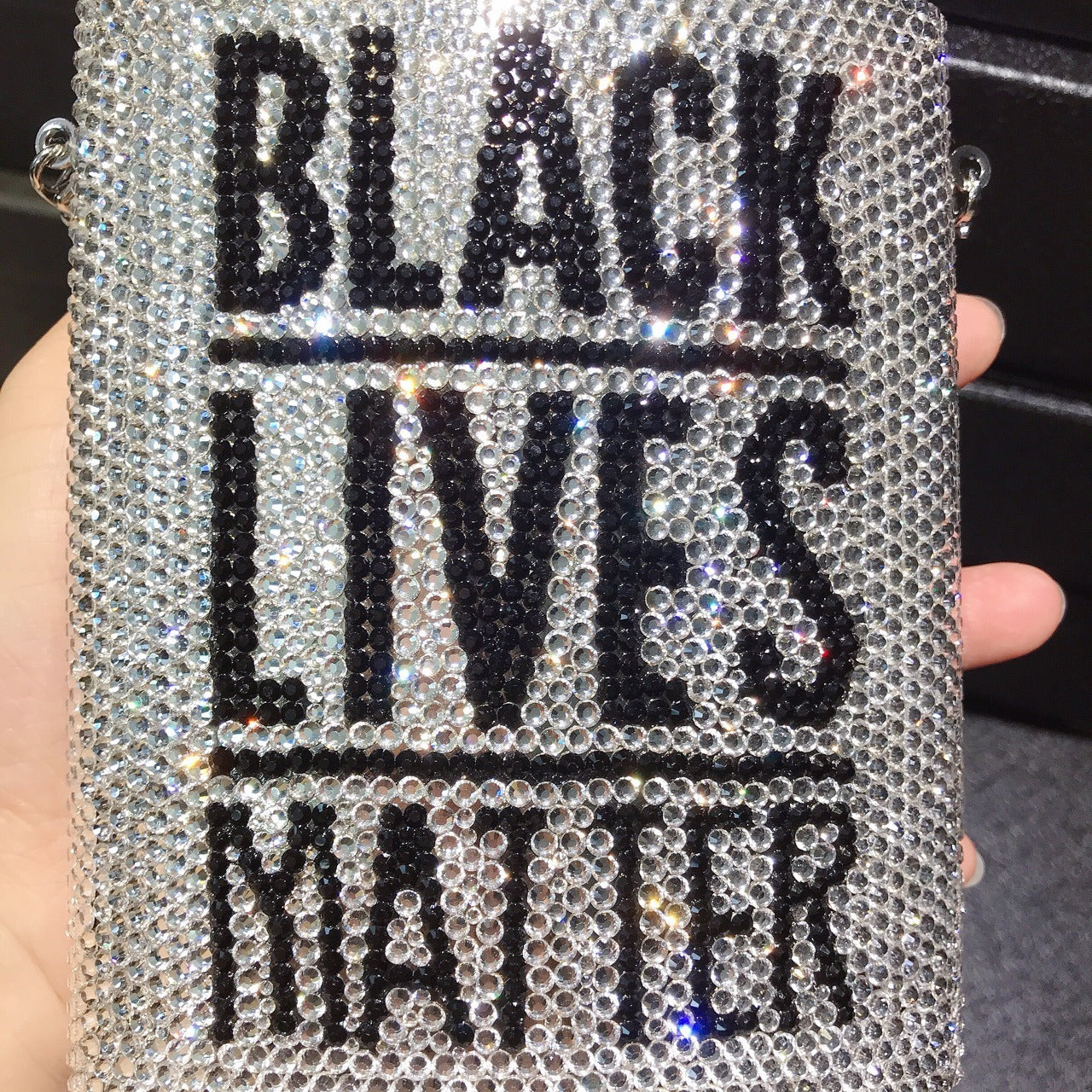 Glam BLM Diamond Clutch