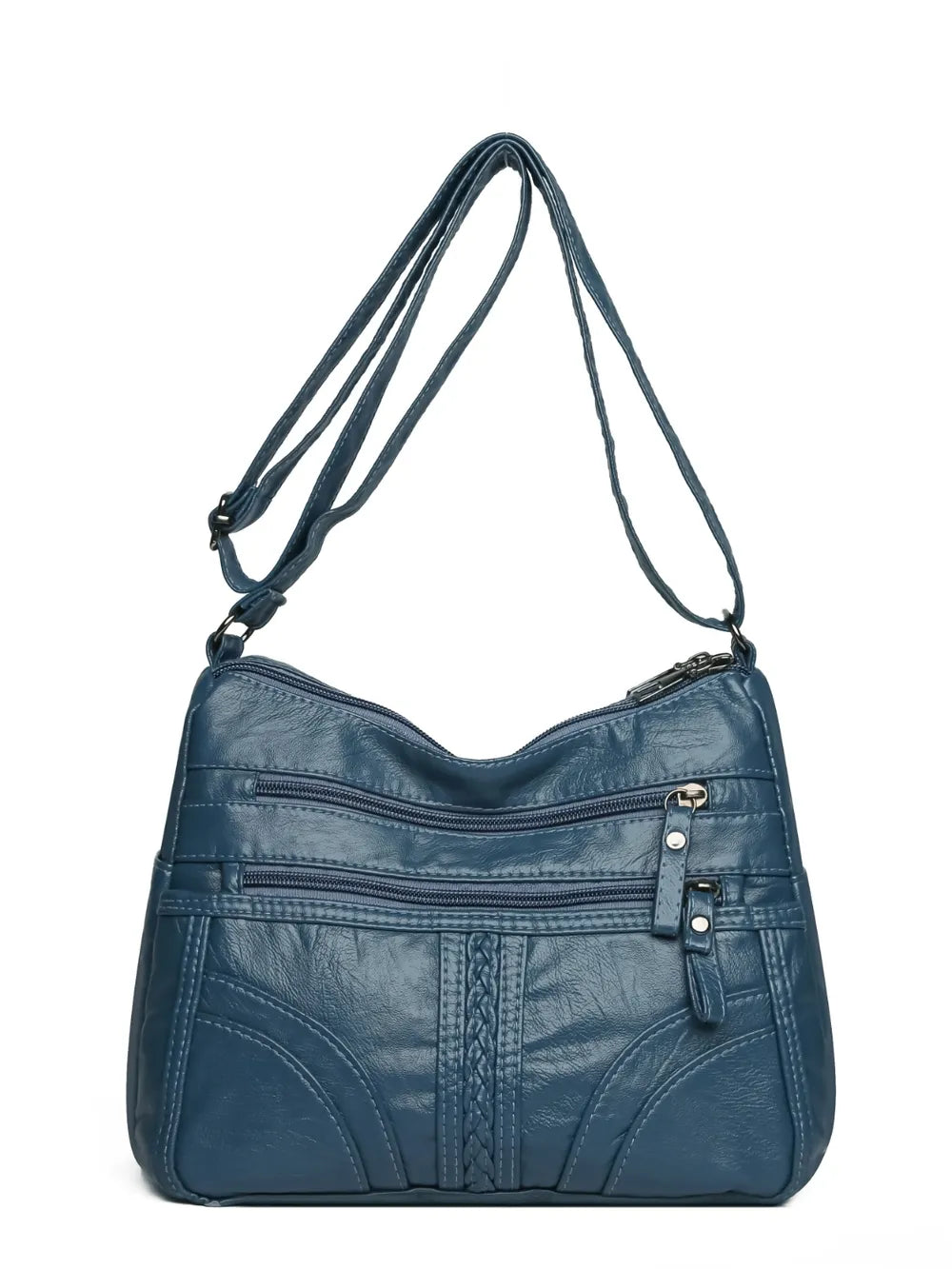 Sleek Leather Shoulder Bag - BAGMODA