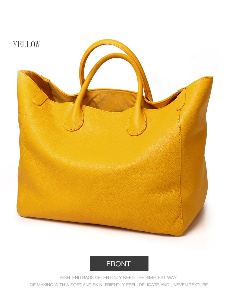 Luxe Oversized Leather Tote