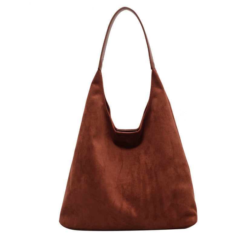 Retro Chic Suede Carryall