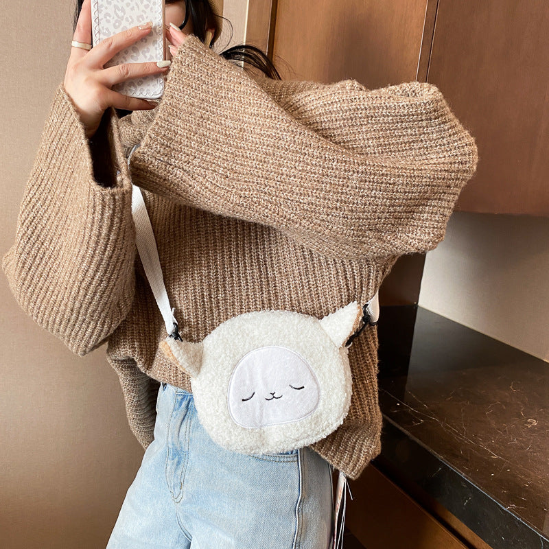 CozyCircle Plush Shoulder Bag