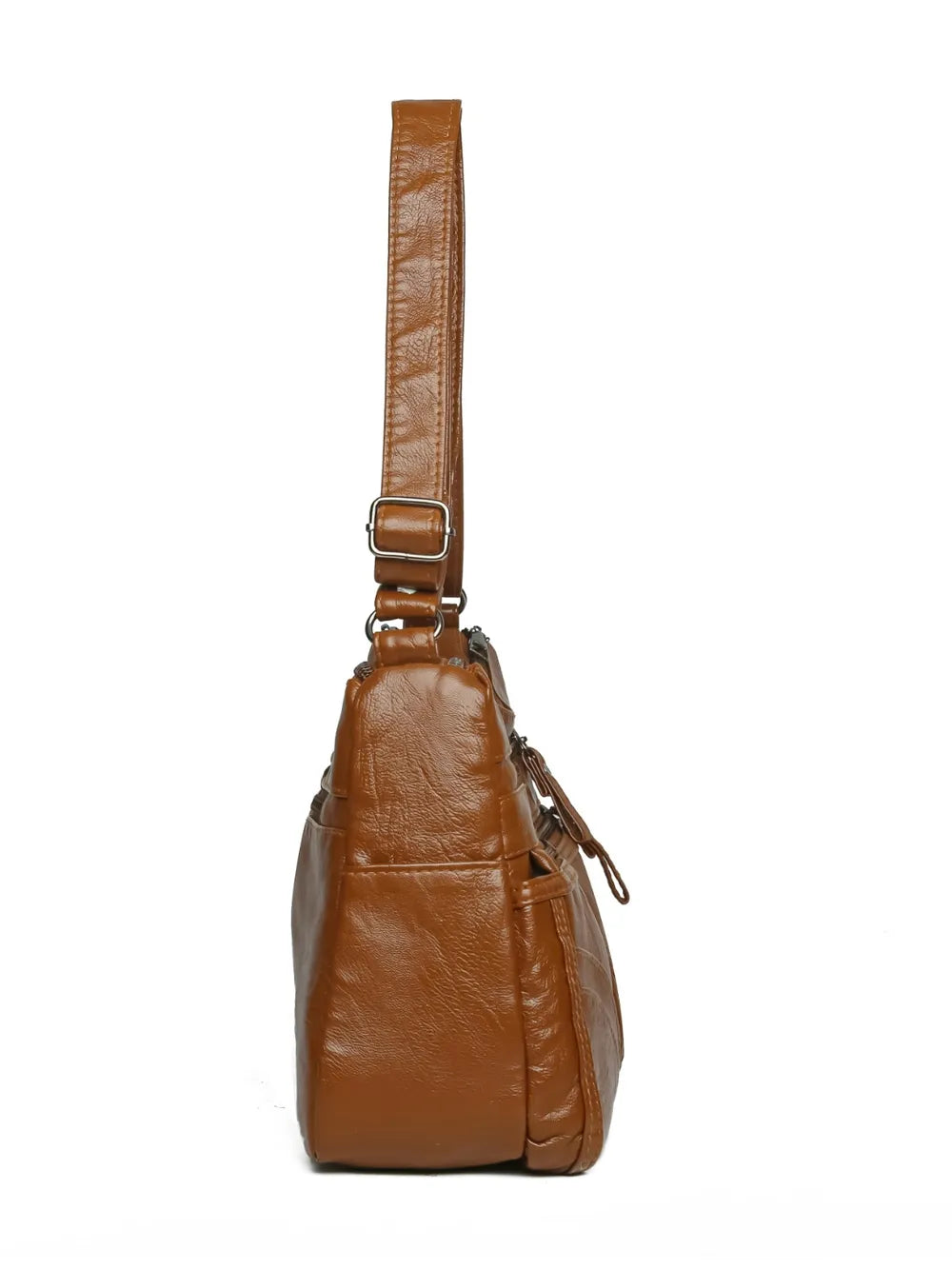 Sleek Leather Shoulder Bag - BAGMODA