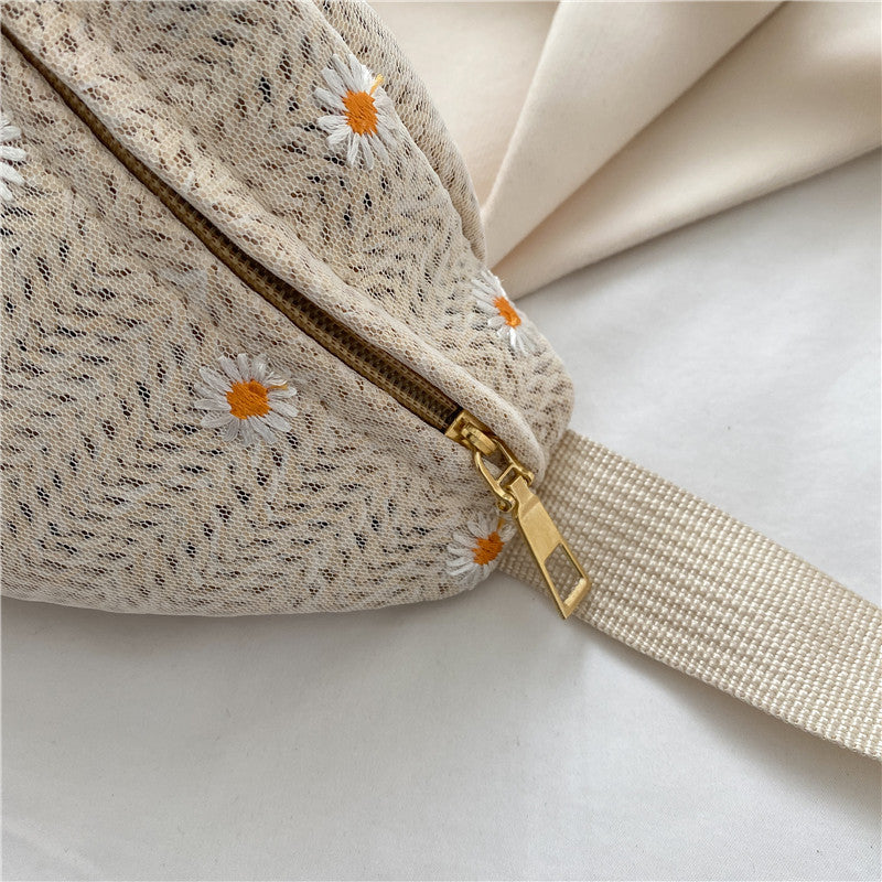 Summer Straw Waist Bag