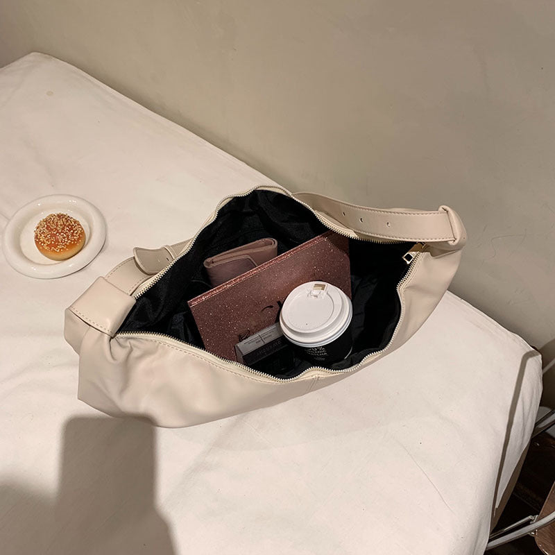 Retro Trend Crescent Tote