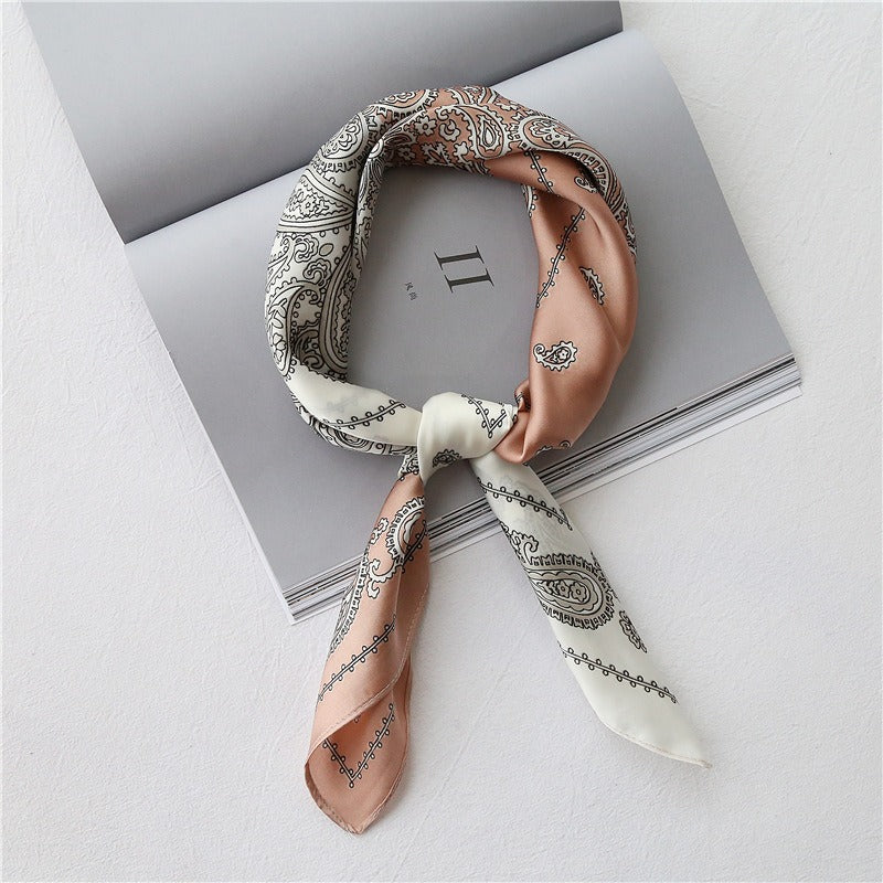 Retro artistic small square scarf - BAGMODA