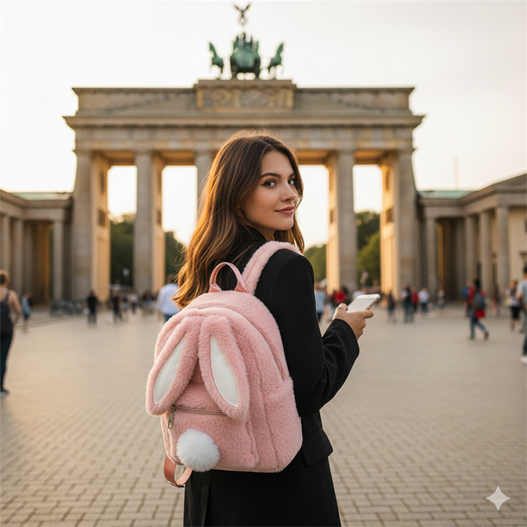 Cute Rabbit Ears Mini Backpack