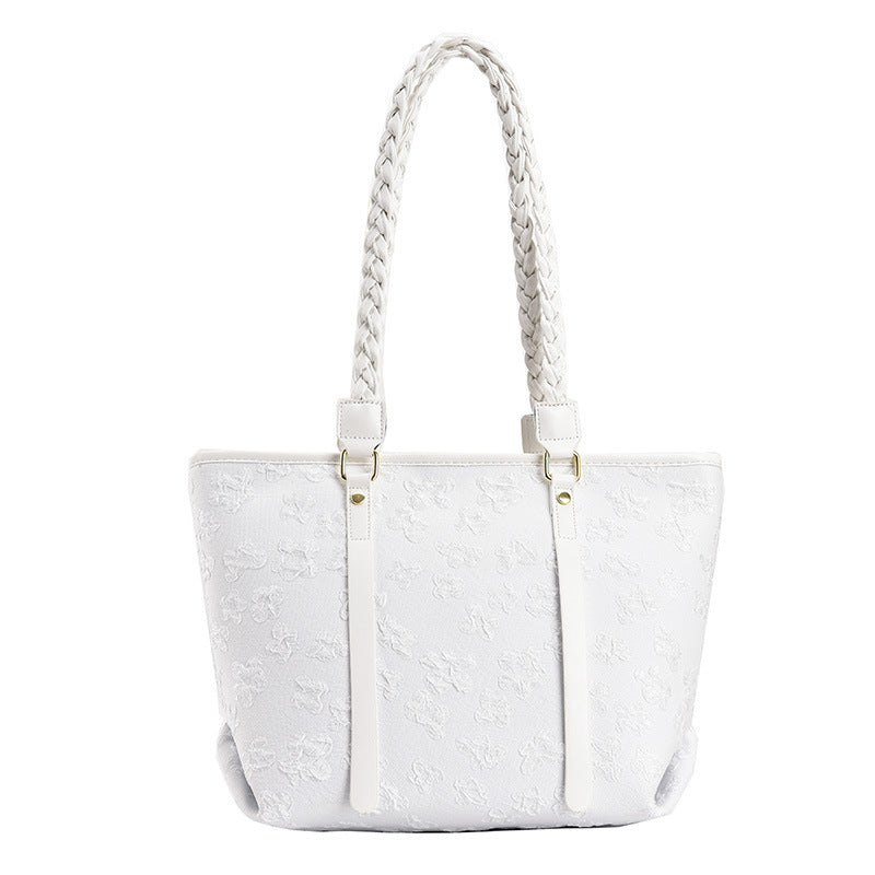 SpringBloom Braided Shoulder Bag