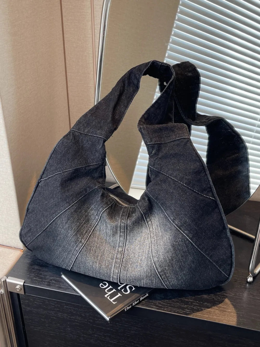 DenimCrescent Chic Bag - BAGMODA