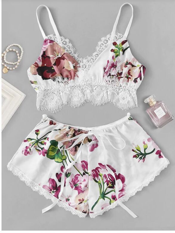 Boho Wireless Intimates Lingerie Set