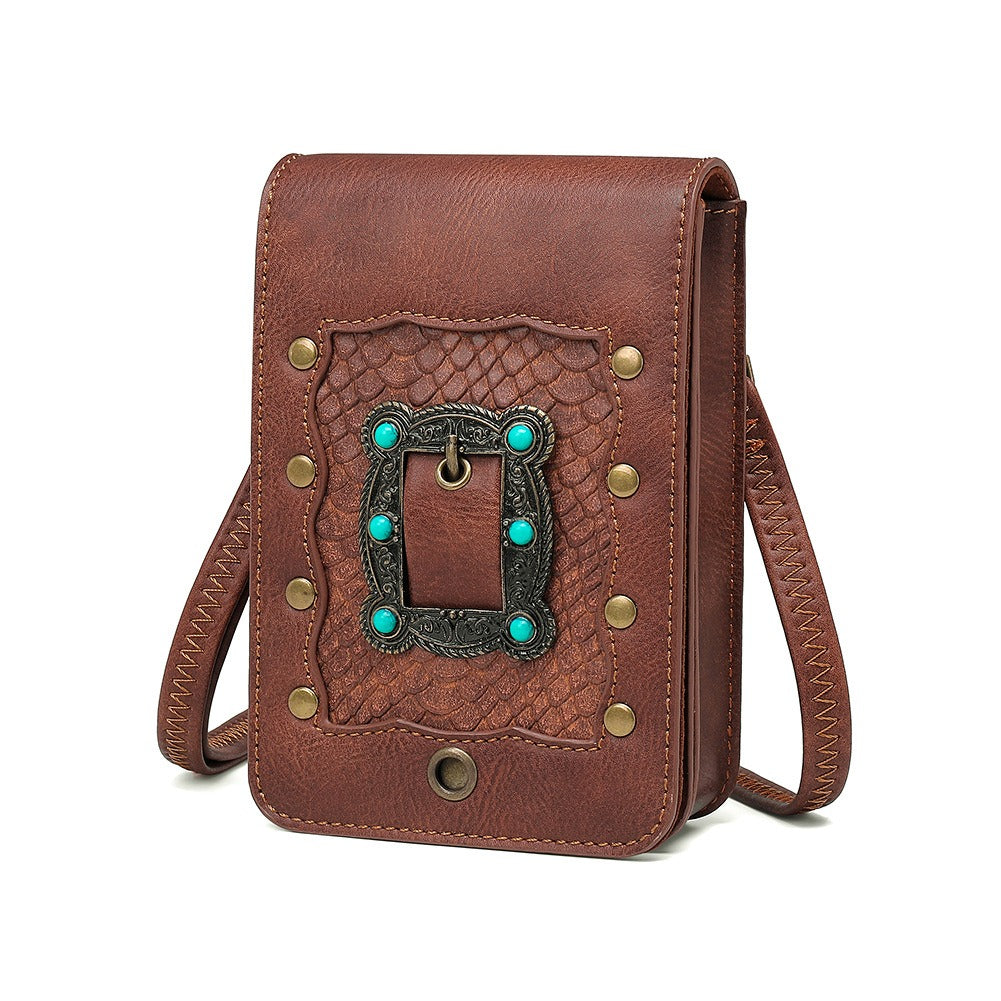 Mini Punk-Style Leather Bag
