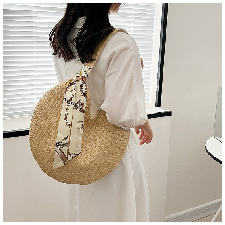 Straw Woven Round Bag