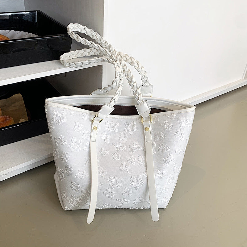 SpringBloom Braided Shoulder Bag