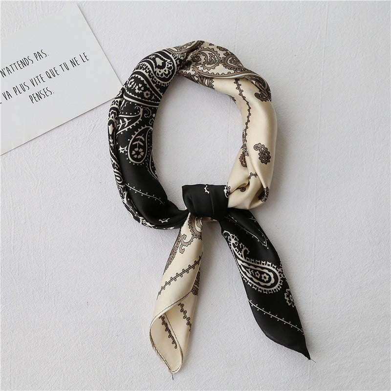 Retro artistic small square scarf - BAGMODA