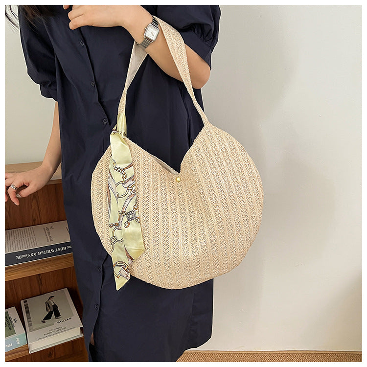 Straw Woven Round Bag