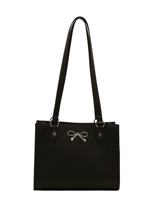 Charming Bow Leather Bag - BAGMODA