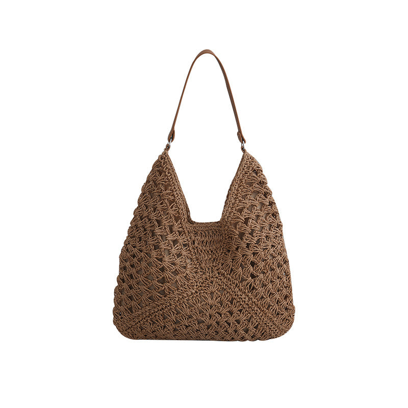 SunnyVibe Woven Square Tote - BAGMODA