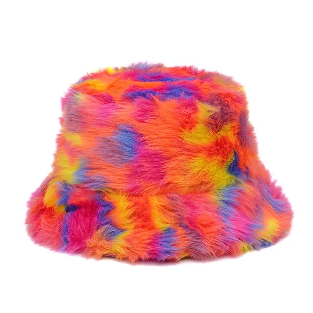 Panama Zebra Print Plush Velvet Hat