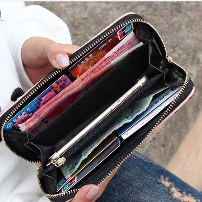 FLYING BIRDS leather wallet