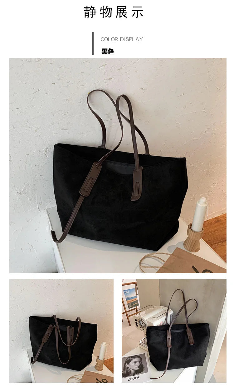Winter Chic Shoulder Tote