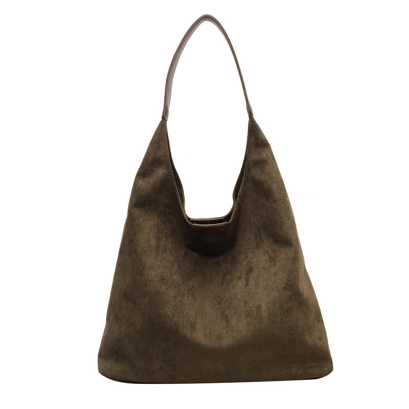 Retro Chic Suede Carryall