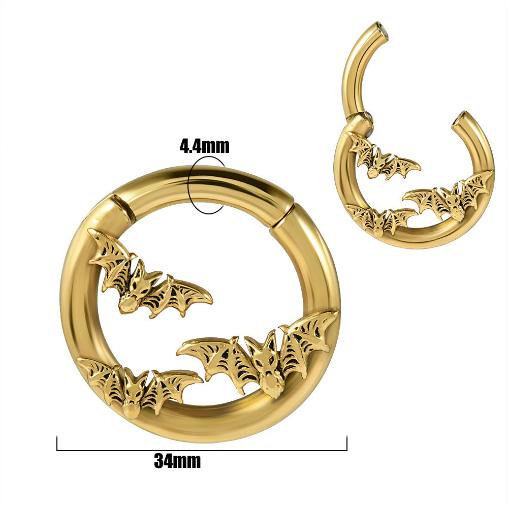 Fashion Stainless Steel Shaped Pattern Earrings